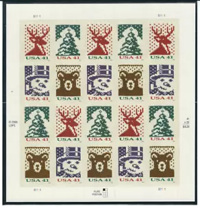 Scott #4207/10...41 Cent...Holiday Knits...Pane of 20 - Picture 1 of 1