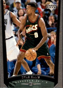 1998-99 Upper Deck Seattle Supersonics Basketball Card #196 Dale Ellis