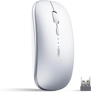 INPHIC Bluetooth Mouse, Tri-mode Slim Silent Rechargeable Bluetooth Wireless - Picture 1 of 2