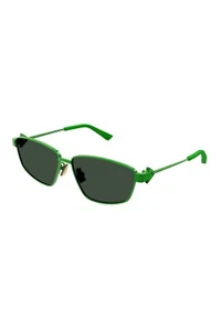 Gafas de sol BOTTEGA VENETA verde cuadradas de metal BV1185S auténtico diseñador nuevas con etiquetas - Imagen 1 de 10