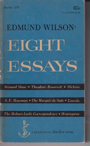 Eight Essays by Edmund Wilson (Paperback, Essays) 1954FE - Imagen 1 de 3