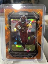 2022 Prizm Football Brian Robinson Jr. Orange Ice Prizm Rookie Card #321