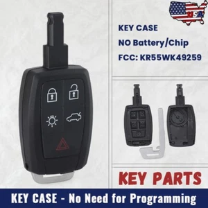 New for 2004 - 2013 Volvo C30 S40 V50 C70 Remote Key Shell Case Fob KR55WK49259 - Picture 1 of 4