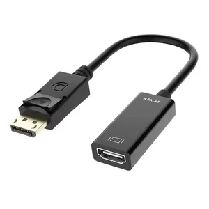 DisplayPort auf HDMI 4K Adapter – DP Stecker zu HDMI Konverter Kabel 20 cm - Bild 1 von 6