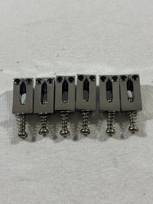 Sillines de puente cromados especiales Kramer Baretta 2022 2-1/16" con HW Foto 1 de 4