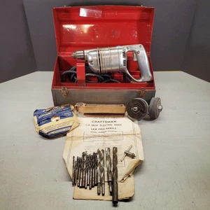 Craftsman 1950's 1/4 in Drill Saw Grip Handle Model #315.25781 W/Box (Tested) - Picture 1 of 22