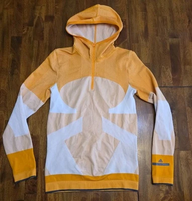 Adidas Stella McCartney Essential Sin Costuras 1/4 Cremallera Sudadera con Capucha Naranja Crema Mediana Foto 1 de 4