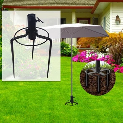 Paraguas Anclaje de arena Anclaje de tierra con 3 clavos Inserto de acero Paraguas de alta resistencia Foto 1 de 4