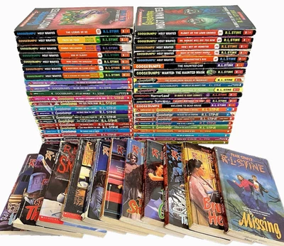 Mixed Lot of 55 Goosebumps Books RL Stine Horrorland Most Wanted Fear Street - Image 1 of 4