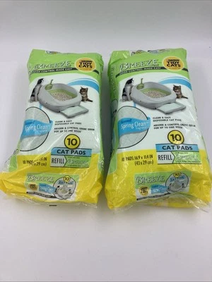 2 paquetes de 10 almohadillas de recarga perfumadas Purina Tidy Cats Cat Breeze 20 almohadillas en total NUEVO Foto 1 de 2