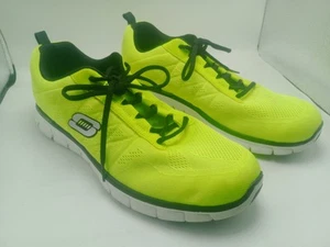 Zapatilla deportiva Skechers Skech tejida suela suave 51188 amarillo neón con negro para hombre talla 13 M - Imagen 1 de 15