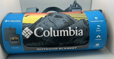 Columbia Outdoor Reversible Blanket - Light Blue. 72”x72” BRAND NEW - Image 1 of 4