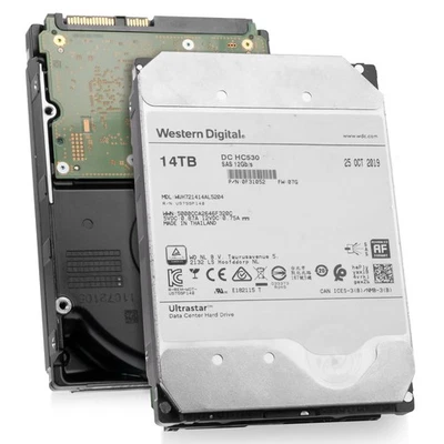 WD Ultrastar DC HC530 14TB WUH721414AL5204 0F31052 7.2K RPM SAS 12Gb/s 3.5" HDD - Image 1 of 4