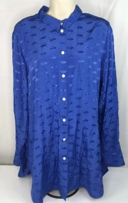 Malene Birger Shirt Women's UK 36/US 6 Blue  Blouse 100% Viscose Top - Image 1 of 4