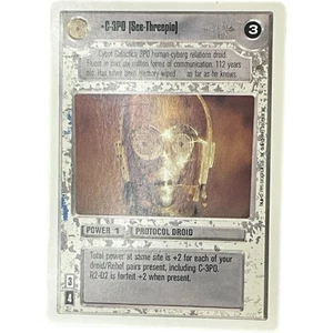 C-3PO (See-Threepio) PREMIERE UNLIMITED WB star wars ccg 1995 - Picture 1 of 6