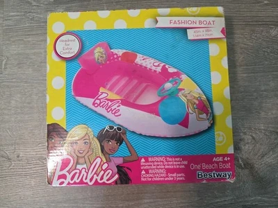 Bestway Barbie Piscina Inflable Flotador Niños Barco 45" Volante y Bocina 4+ NUEVO Foto 1 de 3