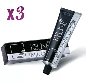 3 x Keune Tinta Color Permanent Hair Color (SELECT YOUR SHADES) 60ml each Tube - Picture 1 of 6