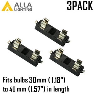 3x 31MM Festoon Bulb Socket Base Holder for Retrofit Add-on Interior Light 10W - Foto 1 di 5