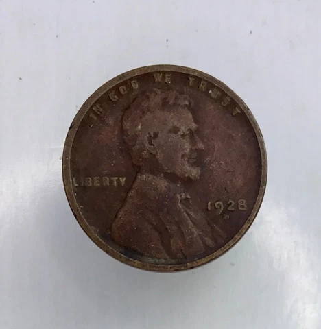 1928-D  1c   RD Lincoln wheat cent penny Cover
