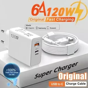Caricabatterie per Xiaomi/Redmi 120W USB-C Caricatore con cavo 120w Turbo Charge - Foto 1 di 7