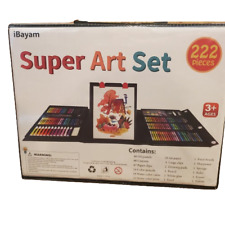 iBAYAM Super ART SET Supplies DRAWING KIT Oil Pastels Color Pencils etc. Ages 3+