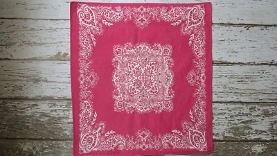 TOMMY HILFIGER Bandana Paisley Pink Cotton Euro Sham EUC - Image 1 of 4