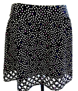 FALDA FORRADA A LUNARES NEGRA MUJER I HEART RONSON TALLA 6 NUEVA CON ETIQUETAS - Imagen 1 de 5
