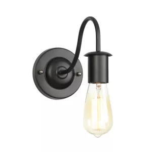 2Pcs Industrial Wall Lamp Gooseneck Sconce Retro Wall Light Fixture for Bedside - Picture 1 of 4