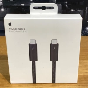 Apple Thunderbolt 4 USB-C Pro 1.8m Cable iPad MacBook iMac Original Sealed - Picture 1 of 19