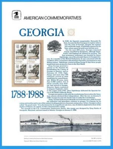 USPS COMMEMORATIVE PANEL #290 GEORGIA #2339 - Picture 1 of 1