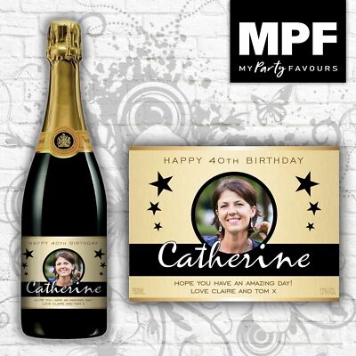 Personalized Champagne Bottle Label – Customizable For Birthdays & Any Occasion