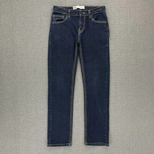 Levi's 511 Slim Jeans Kids Boys Youth 12 Regular Blue Denim Adjustable Waist - Picture 1 of 12