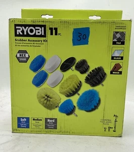 RYOBI 11-Piece Scrubber Accessory Kit Multi Purpose Cleaning A95SPBK223 - Picture 1 of 5
