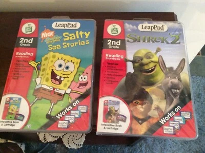 LeapFrog/LeapPad 2nd Grade Reading Storybook Shrek 2, Reading Activity Salty NEW - Image 1 of 2