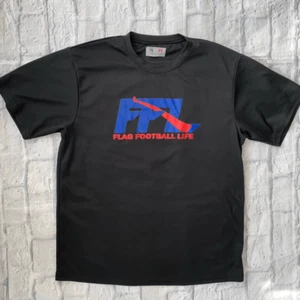 A4 youth XL Short sleeve Crewneck flag football t-shirt black - Picture 1 of 4