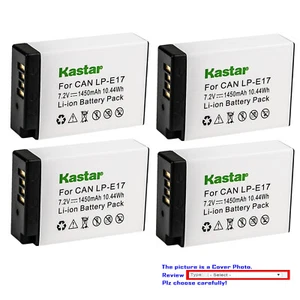 Kastar Replacement Battery Pack for Canon LP-E17 LPE17 & Canon Rebel T7i T6s T6i - Picture 1 of 8