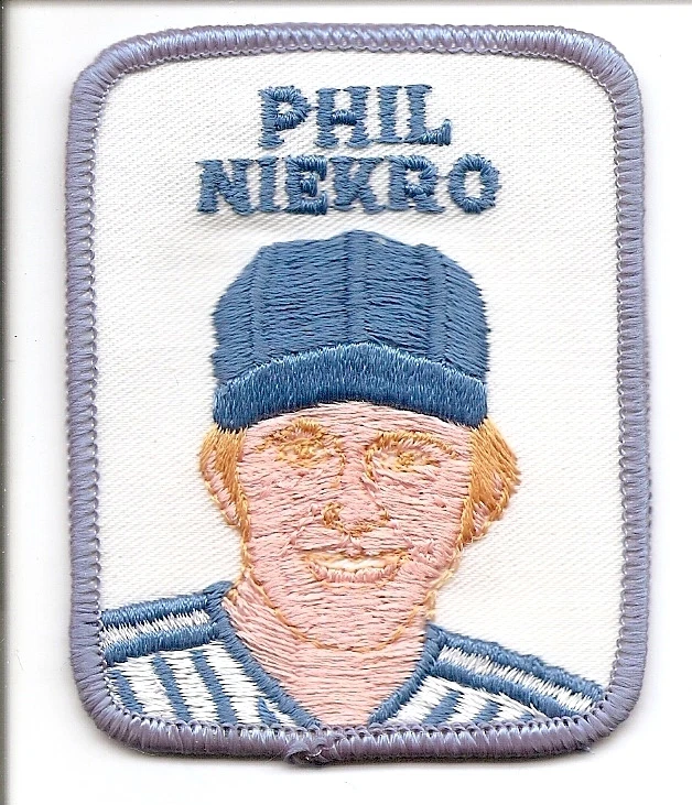 PHIL NIEKRO 1978-79 Penn Emblem Vintage Baseball Patch Braves-NY Yankees-Indians - Image 1 of 1