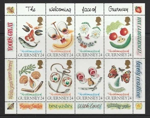 UK - GUERNSEY - 1995 GREETINGs Stamps Minisheet MNH - The Welcoming Faces - Picture 1 of 1