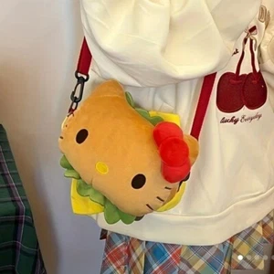 NWOT yellow kitty Sanrio cheeseburger purse bag crossbody kawaii purse - Picture 1 of 5