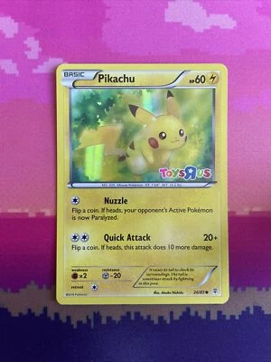 Pokemon Card Pikachu Generations TOYSRUS Promo STAMPED 26/83 Near Mint - Image 1 of 2