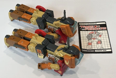 Transformers G1 Wreck-Gar Vintage 1986 Lot with Instructions - INCOMPLETE (71) Cover
