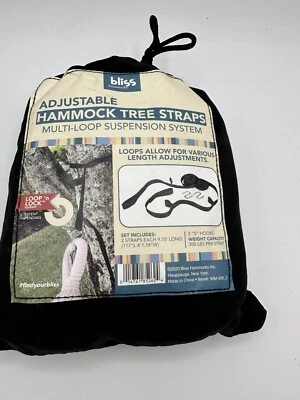 Bliss Hammocks Adjustable Hammock Tree Straps Multi-Loop Suspension System   - Image 1 of 3