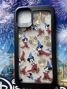 DISNEY PARKS Mickey Mouse The Sorcerer Fantasia Clear IPHONE 14/15 Plus CASE - Picture 1 of 2