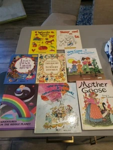 1970s Kids Books Lot Of 8 Mother Goose by Gyo Fujikawa - Picture 1 of 9