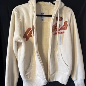 G-III San Francisco 49ers Zip Up Hoodie Cream Color - Picture 1 of 13