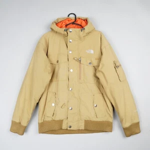 The North Face Jacket Mens Small Tan Brown Gotham HyVent Parka Down Filled B57 - Picture 1 of 14