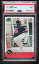 1999 Just Minors CC Sabathia #134 PSA 9 MINT Rookie RC