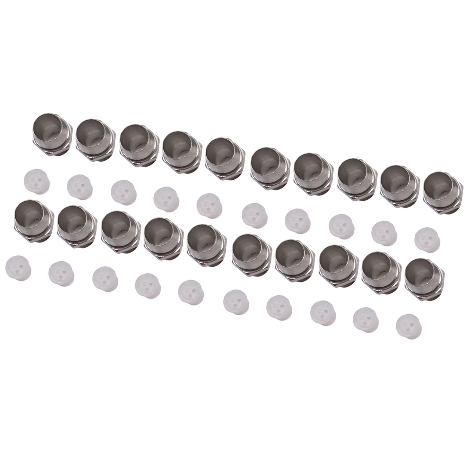 US Stock 50pcs 5mm Chrome Metal LED Bezel Holder Panel Display - Image 1 of 4