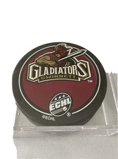 Gwinnett Gladiators (ECHL) Souvenir Puck In Case.