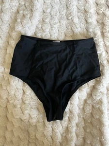 Black High Waisted Missguided Bikini Bottoms - Picture 1 of 3